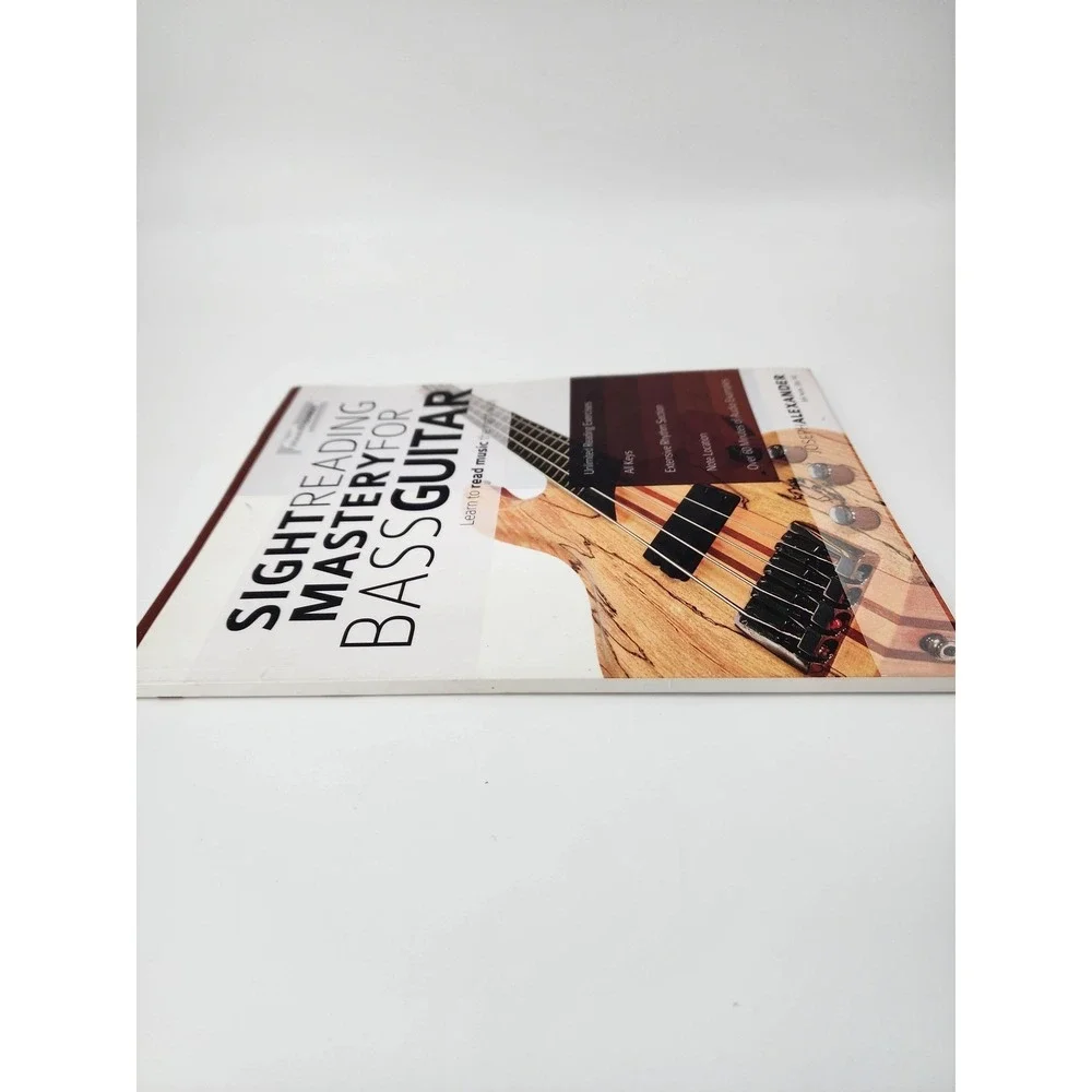 Sight Reading Mastery for Bass Guitar Joseph Alexander Music Instruction Book